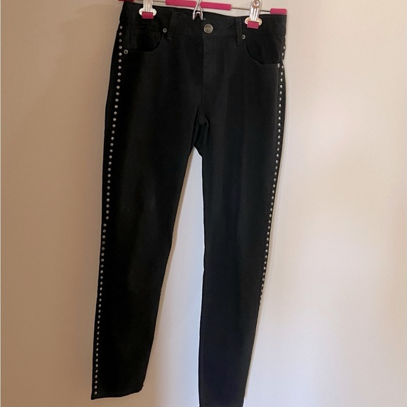 Black jeans. Studded sides. Never worn - Picture 1 of 2